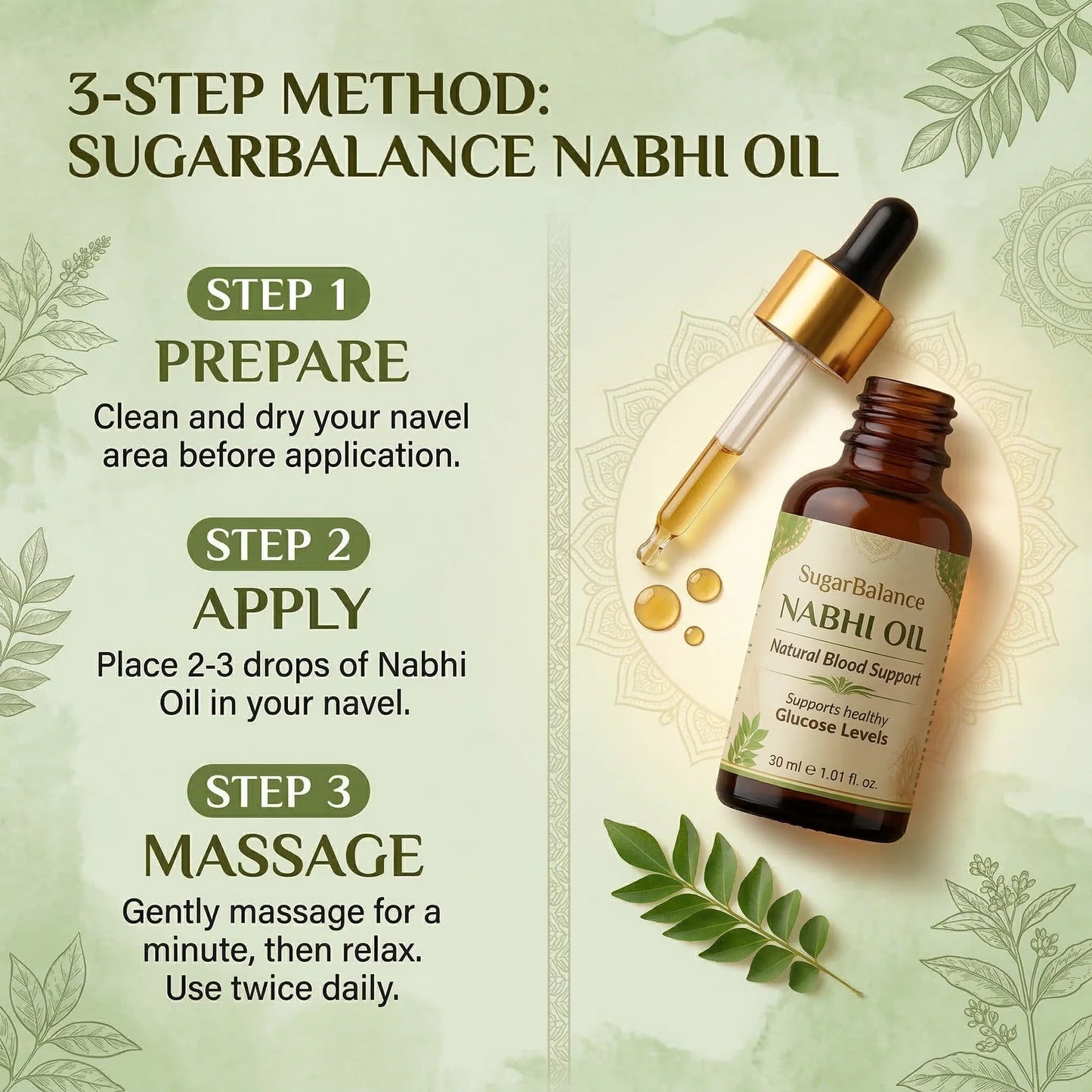 SugarBalance Nabhi Oil (100% Ayurvedic)